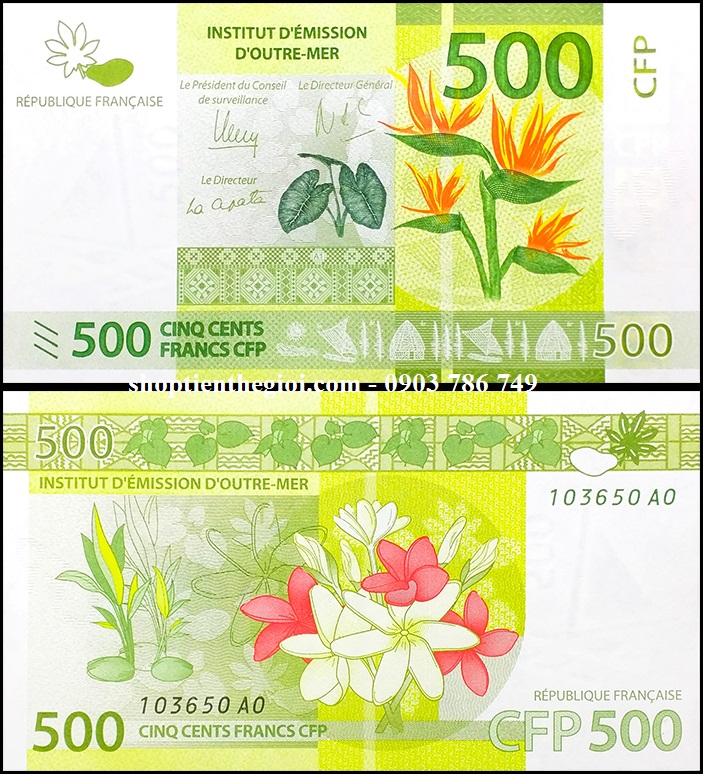 French Pacific - Thuộc địa Pháp 500 Francs 2014 UNC